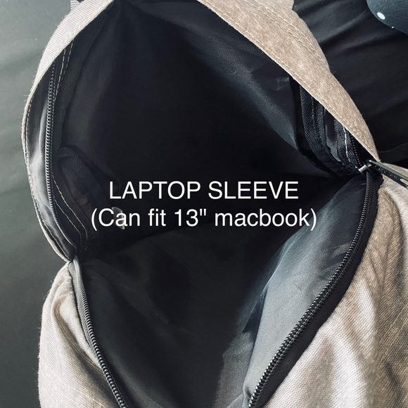 PINK Gray and Black Backpack - Picture 5 of 12